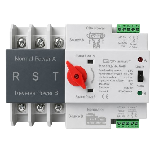 Transfer de 3 Vías 110 V – 63 Amperios - Vista 1